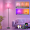 RGBCW WIFI Stehlampe Wohnzimmer,9W E27 Smart LED Stehlampe,2700K-6500K Dimmbar Stehlampe,Stehleuchte mit APP,Arbeiten Sie mit Alexa & Google Assistant,DIY-Modus,Musikmodus & Timing-Funktion Rosa