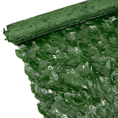 Putentfun Artificial Ivy Privacy Fence Screen, 3m x 1m Evergreen Leaf Decorative, Artificial Ivy Leaf Hedge Fence Screen, UV Fade Protection for Wall Landscaping Balcony Garden Outdoor Decor