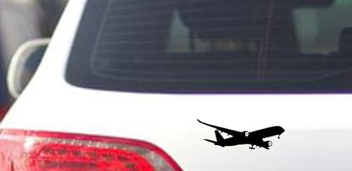 Flugzeug Aufkleber Linienfluzeug Aufkeber Flieger Jet Düsenjet Passagiermaschiene (RPMt1/11) (9cm)