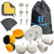 Elechiakan Car Polishing Pads for Drill, 58Pcs Upgraded Drill Polishing Kit with Storage Bag and Sandpaper, Buffing Wheel Pads for Metal, Aluminum, Chrome, Rims, Manifolds, Motorcycles and Headlights