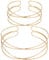 Fentar Oberarmreif Gold und Halskette Gold, Mehrschichtig Armreif Gold, Mode Goldene Armbänder Schmuck Set Gold, Arm Cuff, Biegsame Halskette, Größe Einstellbar Oberarmreif für Mädchen Frauen