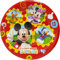 Disney Lot de 8 assiettes en papier Mickey Donald Minnie Mouse Pluto Donald 20 cm