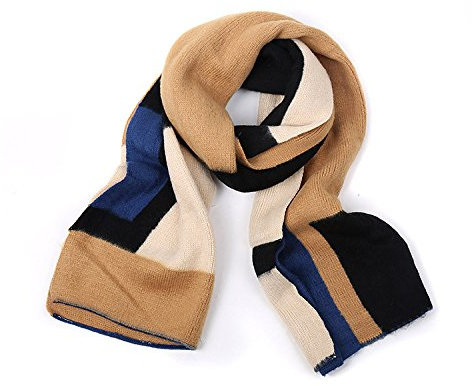 CZHJM 190 * 50 cm tibetischer roter Lammwoll-Schottenschal für Damen, Karierter Schottenkaro-Decke, Winterschals und Tücher für Damen, Wollschal mit Schottenmuster