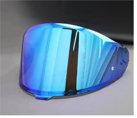 Helmvisier, Helmvisier Compatible with Z-8 NXR-2 RF-1400 CWR-F2 X15 X-SPR-Pro Schild Sonnenschutz Windschutzscheibe Helmteile(LCE Blue)