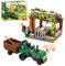 SymGrpu Bauernhof Bausteine Bausatz, 190 PCS Schweinestall Klemmbausteine mit Traktor Schweine, Bauernhof Set Spielzeug, BAU Weihnachten Geburtstagsgeschenke für Erwachsene Kinder Mädchen Jungen