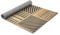 HomeLife Alfombra de cocina antideslizante, lavable en lavadora, 52 x 450 cm, fabricada en Italia, alfombra antimanchas, de PVC para proteger y decorar el suelo, alfombra larga de goma [450 cm]