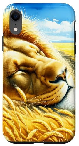 Fantasy Weizen schlafender Löwe Hülle für iPhone XR