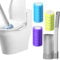 2025 Neue Wegwerf-Toilettenbürste & Stiel-Set - Hygienisches Reinigungssystem für Toilette, Waschbecken, Badewanne - Inklusive Ersatzbürstenköpfe (3, Graubürste + 3 Düfte)