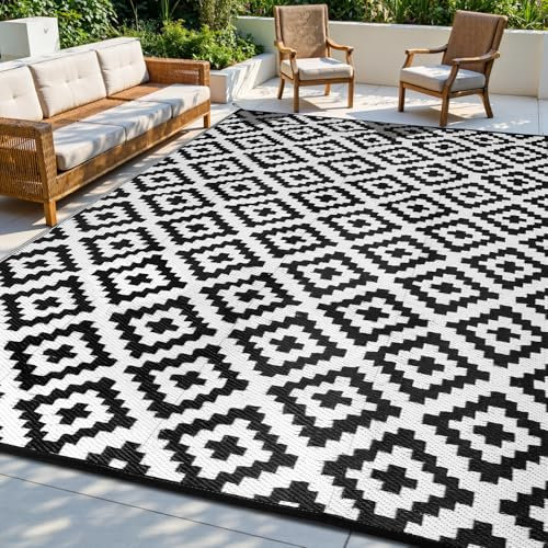 Sour Lemon Großer Outdoor Teppich Wetterfest, Balkon Teppich Wasserfest, Rutschfester Outdoorteppich, UV-Beständige Gartenmatte Für wasserdichte 180X270cm