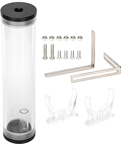 Zylindrischer Acryl Wasserkühltank Mit Wasserkühlbehälter, G1/4 Gewinde Hohe Wärmeableitung 210mm Länge 50mm Durchmesser Für PC Wasserkühlungssystem