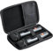inDomit Hartschalen-Tragetasche, kompatibel mit JBL Wireless Two Mikrofon-System, Aufbewahrung JBL Mikrofon, Empfänger, Adapter, AA-Batterien, Schwarz (nur Box)