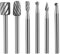 Jingyingtt Juego de 6 brocas for fresadora HSS de 1/8 de pulgada, mini fresa rotativa for grabado CNC, herramientas abrasivas for madera y metal.