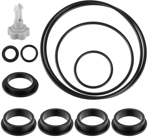 CDDCWZ 12 pièces Pièces détachées pour Pompe de Filtre à Sable Intex Joints, pièces de Rechange 25013, Comprenant 1pcs Soupape de Décharge d'air 11pcs Joints Toriques pour Différentes Pièces