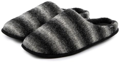 totes toasties® Mens Knitted Ombre Mule Slipper
