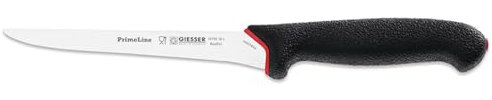 Giesser seit 1776 - Made in Germany - Polkmesser rutschfest PrimeLine, Klinge 16 cm, schwarz, scharfes Metzgermesser spülmaschinenfest, rostfrei