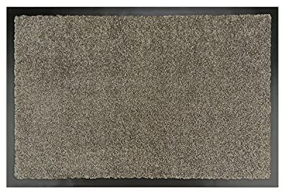WohnDirect Premium Fußmatte Taupe 50x70 cm für Innen und Außen - Schmutzfangmatte mit sehr guter Schmutzaufnahme - rutschfest & waschbar - Küchenteppich, Teppich Läufer, Küchenläufer, Eingangsmatte