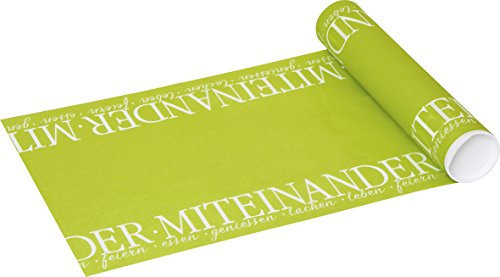 Unbekannt Tisch-Läufer / Tisch-Decke Miteinander Essen Tisch-Band / Tisch-Dekoration / Tisch-Läufer in Apfel-grün (2 Rollen)