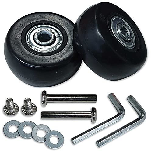 Rhinenet Paar OD 40mm Gepäckräder Gepäckrad Ersatz Wheels Rad Räder Gummi Kofferräder Koffer Räder für Gepäck Koffer