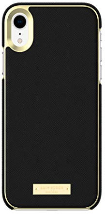 kate spade new york Black Saffiano Wrap Case for iPhone XR