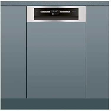 Bauknecht BSBO 3O35 PF X Integrierter Geschirrspüler/45 cm Breite/PowerClean/ActiveDry/ Hygieneprogramm/Vollwasserschutz/Besteckschublade/ Kindersicherung, aus Edelstahl, Einbau