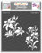 CrafTreat Mini blumen schablonen zum malen An leinwand, holz, papier kunst, wand, boden, fliese und scrapbook zubehör-6X6inches-wiederverwendbar DIY lilie & iris schablone - bullet journal schablonen