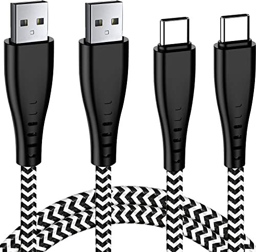Cavo Caricabatterie USB C 2M 2M per Samsung A22 5G M12 M32 A51 A71 A73 A32 A42 A53,A20E A30S A41 S10 S10E A40 A50 A20S,Xiaomi Mi 10 Pro A3 9T 11 Lite,Oppo A74 A54 A73 A91,Type/Tipo C Ricarica Rapida