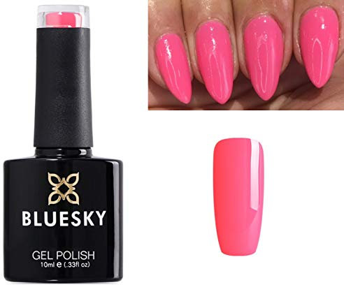 Bluesky Gel-Nagellack, Pink Bubblegum für Frühling und Sommer, A88, UV-/LED-Soak-Off, 10 ml