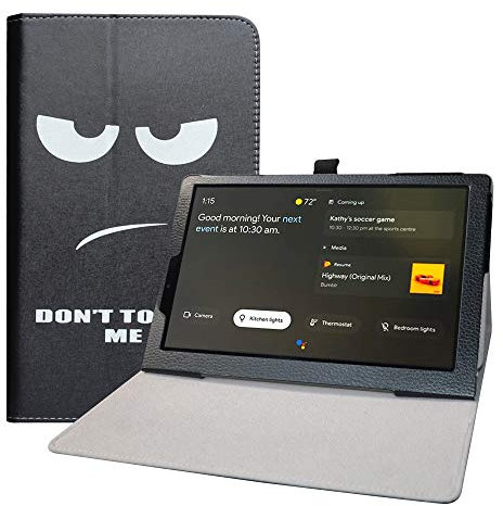 LFDZ Funda para Lenovo Yoga Smart,Soporte Cuero con Slim PU Funda Caso Case para 10.1 Lenovo Yoga Smart Tab YT-X705F Tablet,Don't Touch