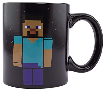 Minecraft Tasse Enderman à Changement de Chaleur - Tasse Changeant de Couleur Officielle, Parfaite pour Café, Cadeau pour Gamers 325ml (11 fl oz)