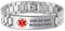 Bling Jewelry Dnr-Do Not Resuscitate Identifizierung Medical Alert Id Band Link Armband Für Männer 8 Zoll Stahl Individuell Graviert