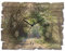 ARTLAND Wanddeko Wanduhr ohne Tickgeräusche aus Holz Funk Uhr lautlos 40x30 cm Rechteckig Wald Landschaft Natur Bäume Frühling U1TD