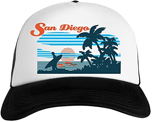 San Diego Surfen Szene Unisex Baseball Snapback Kappe Cap