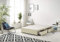 Bed Centre Flexby Divan Base Only with 4 Drawers and No Headboard - Available in 4FT, 5FT and 6FT (4FT6 Double, Linen Beige Fabric)