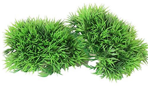 huihuijia Erba Finta Erbetta Sintetica Piante Artificiali Acquario Acquario Finto Decorazione Acquario Fondo Acquario per Tutti Pesci Animali Domestici Acquari 2pcs