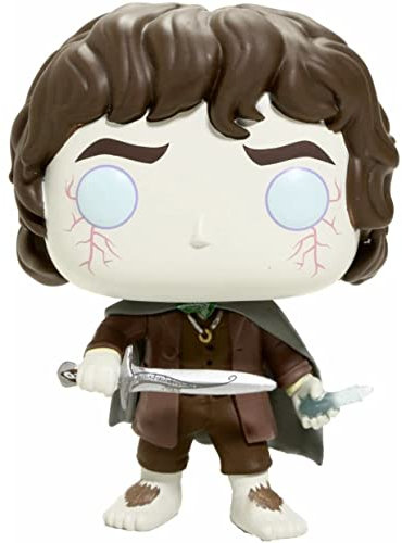 Herr der Ringe Frodo Baggins Limited Edition Chase [Glow-in-the Dark] Funko Pop! Vinyl-Figur (B ndel mit kompatibler Pop-Box-Schutzh lle)