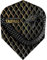 Harrows Taipan | 100 Mikron Dart Flights, 5 Sets mit 3 Flights, Standard Nr. 6, Gold