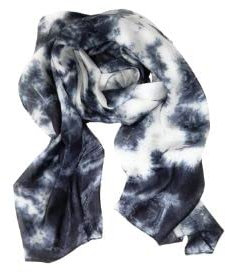 Damen Seidenschals, 100% Seide, leichte Seide, handbemalter Schal,Seide, dunkelgrau, Marmor, Seide, Schal für Damen, grau elegantes Geschenk für Frauen, vielseitig einsetzbar 180cm x 80cm