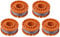 Strimmer Spool Compatible with Spear and Jackson Grass Strimmer by Poweka, Spool & Line Compatible with Spear & Jackson S1825CT S3630CT Strimmer Trimmer - Pack of 5