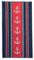 P.K. Collection Strandtuch aus 100% Baumwolle - Strandlaken 90x165 cm Frottee Qualität - hochwertiger Jacquard Druck (Ankerreihe Rot)