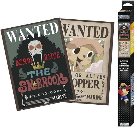 GB Eye – One Piece Set 2 Chibi Poster Wanted Chopper & Brook