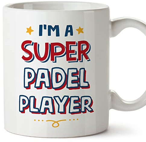 MUGFFINS Tazas para JUGADORA DE PADEL - En Inglés - - 11 oz / 330 ml - Regalo original y divertido