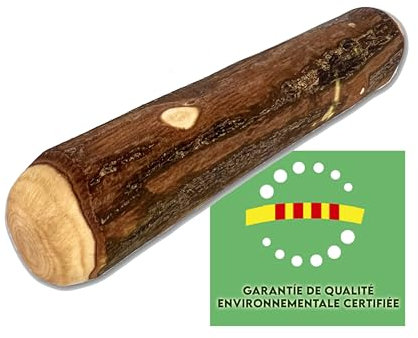 EL FUTBOLIN Bois d'Olivier Naturel pour Chiens | (Taille S) 15 CM | Bain d'Huile d'olive | Jouet à Mâcher Naturel en Bois d'Olivier pour Chiens | Hygiène Dentaire| Bâton Anti-Stress