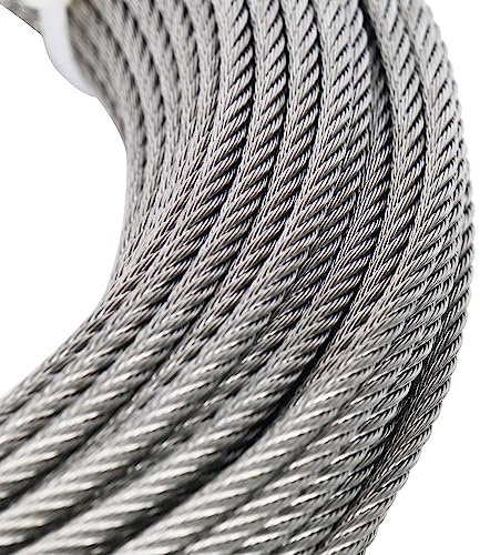 Cavo Acciaio Corda Metallica Cavi e funi 10mm Cavo in acciaio inossidabile, Cavo della fune metallica dell'aeromobile della linea della zip, Giardino dietro la casa Cavo della teleferica, Resistenza a