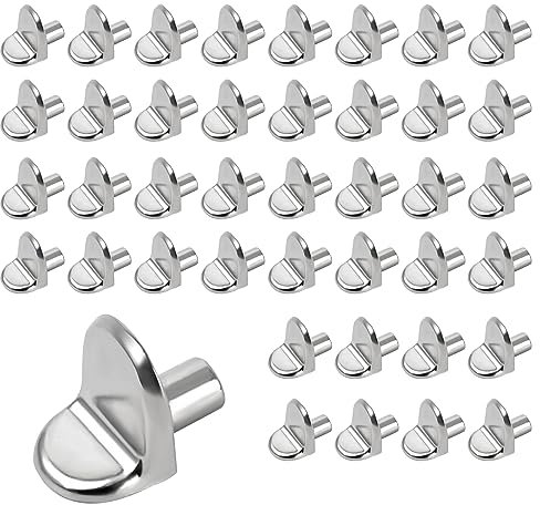Regalbodenträger Regalträger 5mm, 40 Stk Einlegeboden Schrankboden Halter Regalbodenhalter Bodenträger für Einlegeböden Schränke