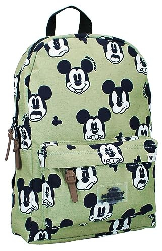 Vadobag Kinder Rucksack Grün | Micki Maus | Mickey Mouse | 33 x 25 x 10 cm