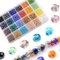 ZALHIN 1200 Piezas Cuentas Cristal Facetado, Cuentas de Cristal facetadas Brillantes para Pulseras para Manualidades, bisutería, Bricolaje Collares Manualidades (4/6/8 mm, Colores Mezclados)