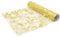 We Moment Zone Tischläufer Gold, Gold Tischdecken Dekostoff,Tischband aus Organza,Polyester Tisch läufer Tischdeko für Advent Karneval Taufe Geburtstage Hochzeit zu besonderen Anlässen 28 cm×5M