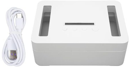 Timed Lock Box, Metal LED Display 365 Days Self Control Time Lock Container with Child Lock, Lockable Storage Bin Organiser Box, for Phones Snacks (EIMSOAHsxt42013zu-11)