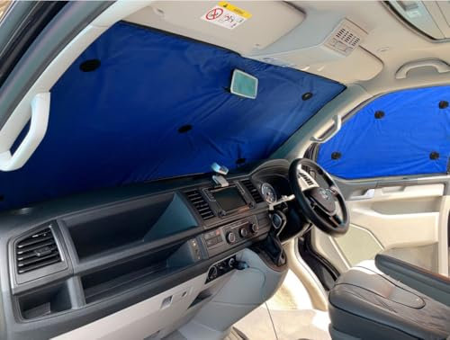 Covprotec Thermal Window Blinds Compatible With Volvo XC60 (2017-Present)(5 door)(Rear Set Without Stealth) With Backing Colour In Blue