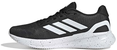 Adidas Mens Run Falcon 5 Running, Black/White/Black, 9